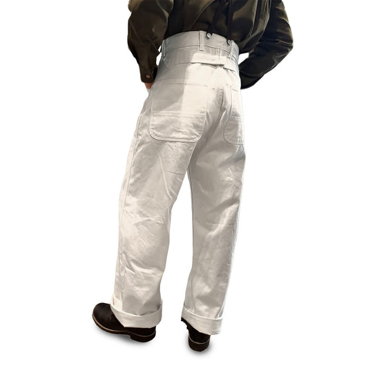 Cotton Satin Painter Pants