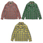 Windowpane Check 2 Flap Open Shirt