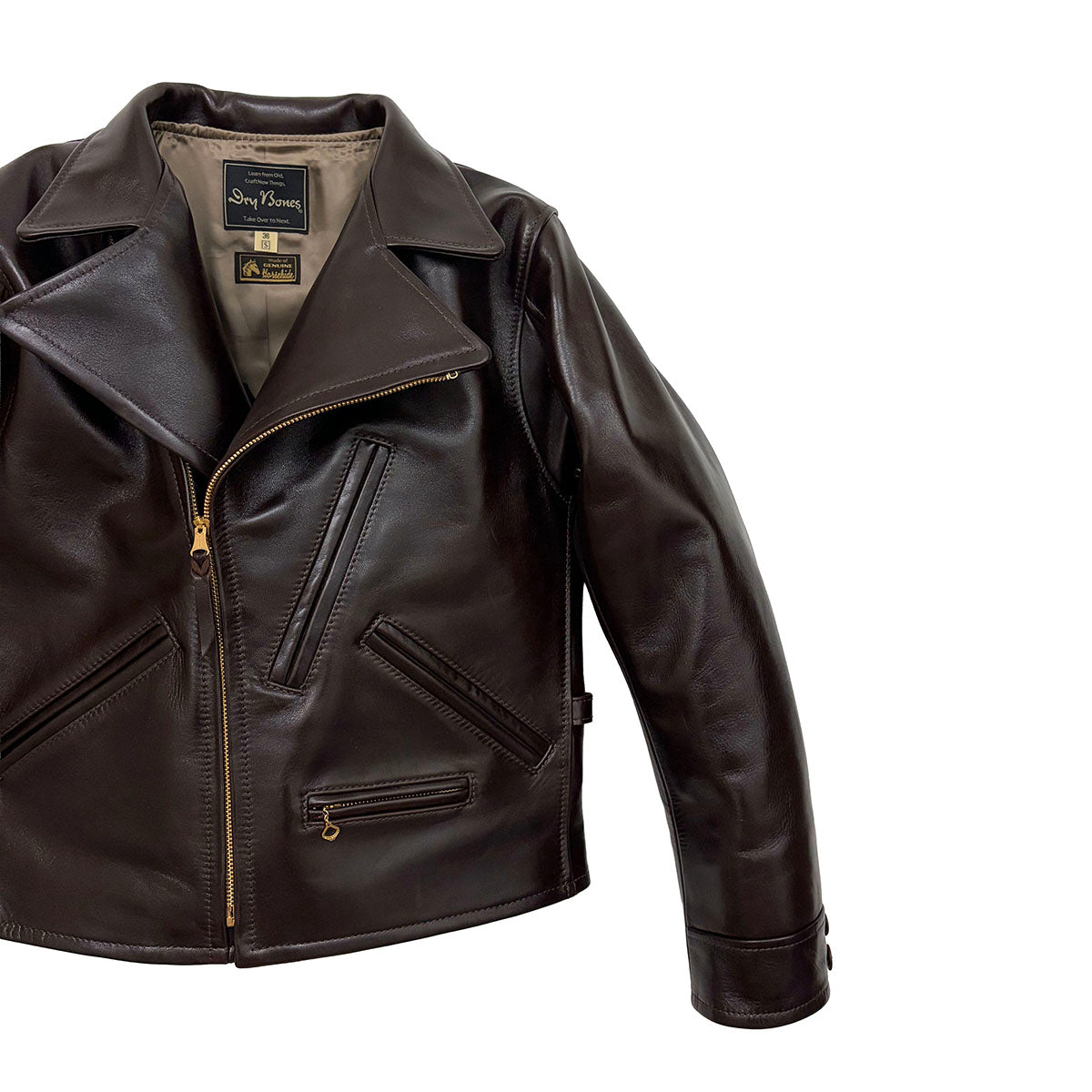 Aviator Type Leather Jacket – Dry Bones Online Shop