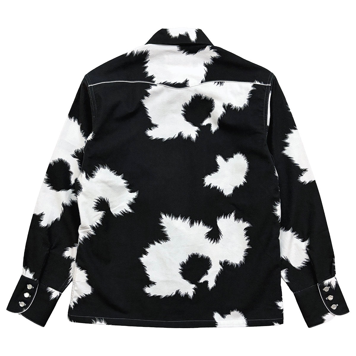 Print Flannel Western Open Shirt“HOLSTEIN”