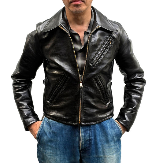 Single Leather Sport Jacket