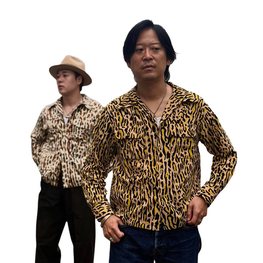 Print 2 Flap Open Shirt “VINCENT’S LEO”