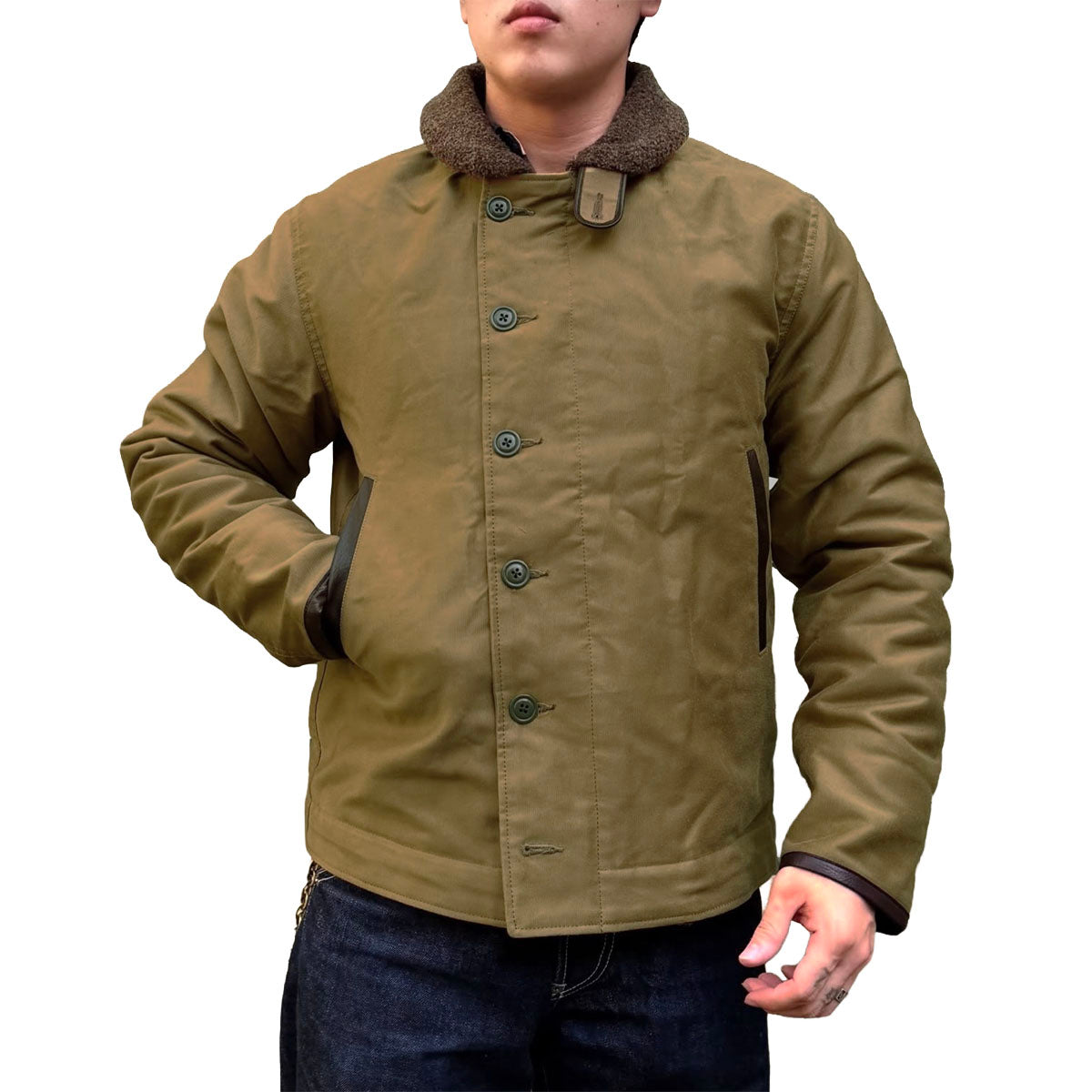 N-1 Leather Combination Jacket