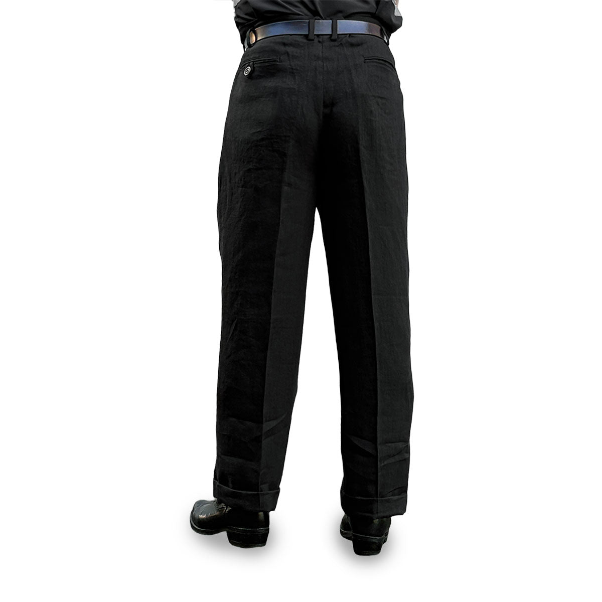 Hand Stitched Linen Two Tuck Trousers