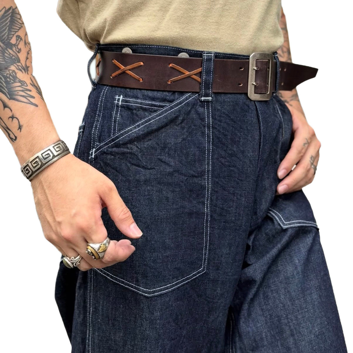 Army Denim Work Trousers