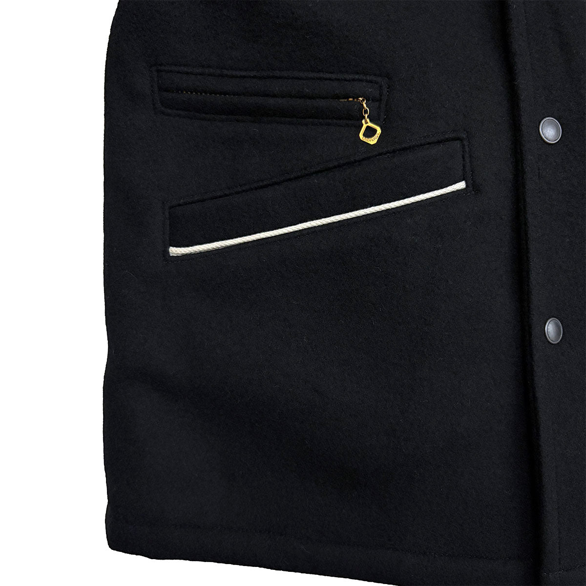 Solid Piping Car Coat