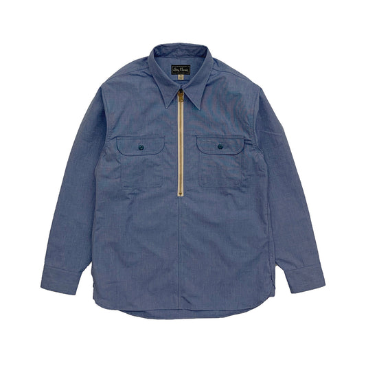 Hairline Half Zip Work Shirt