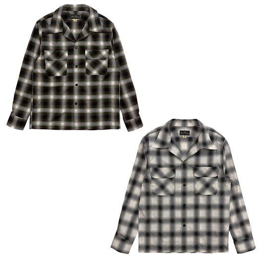Ombre Check 2 Flap Open Shirt