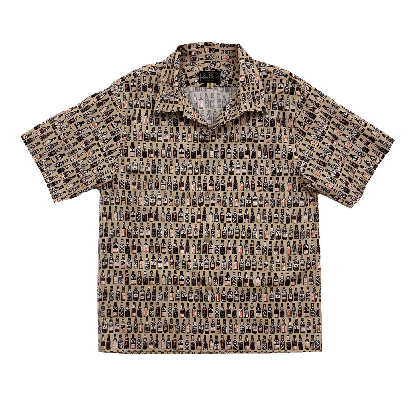 S/S Print Open Shirt “ALE & LAGER”