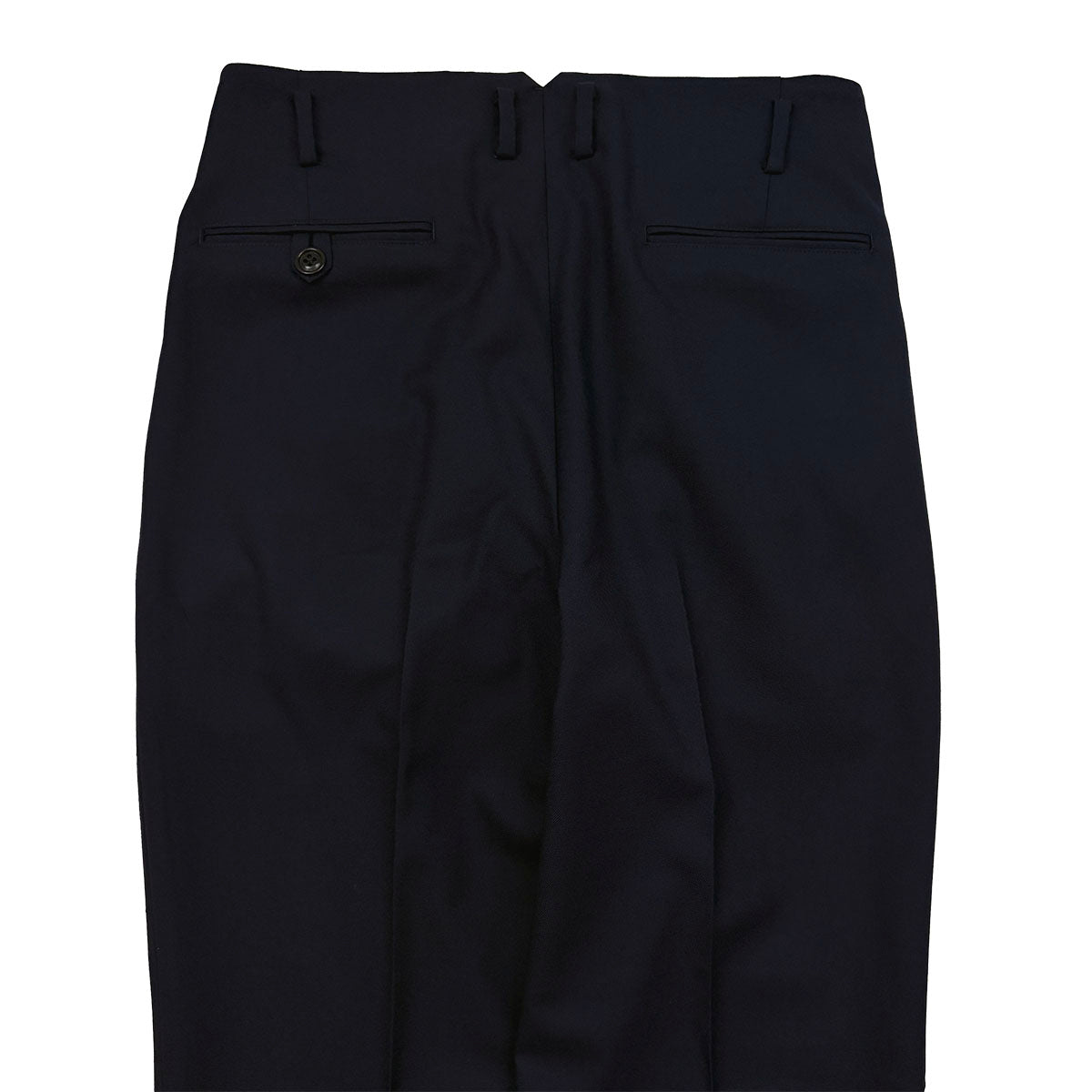 Wool Gabadine Two Tuck Trousers
