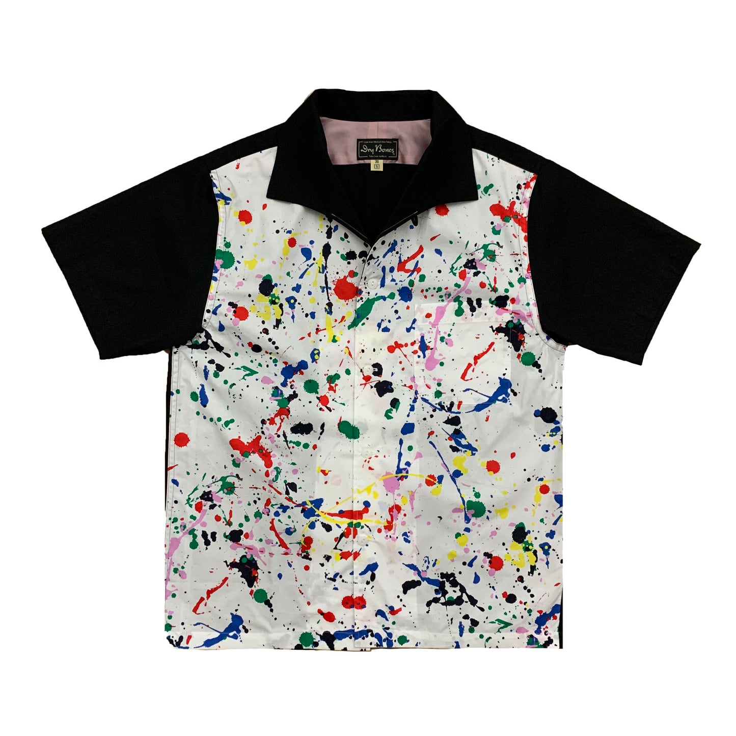 Print 2tone Italian Collar Shirt “J.POLLOCK”