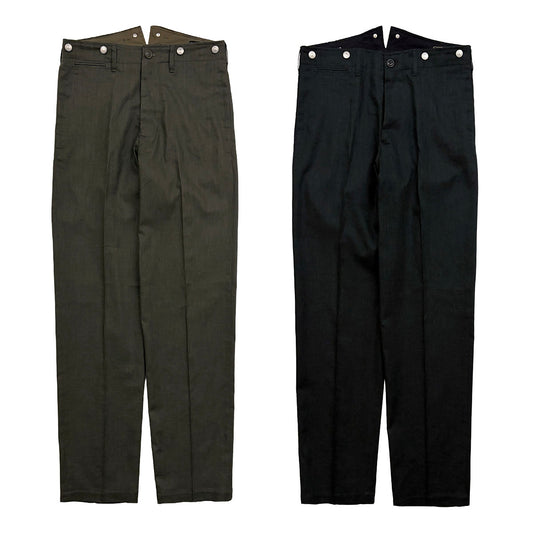 High Back Linen Work Trousers