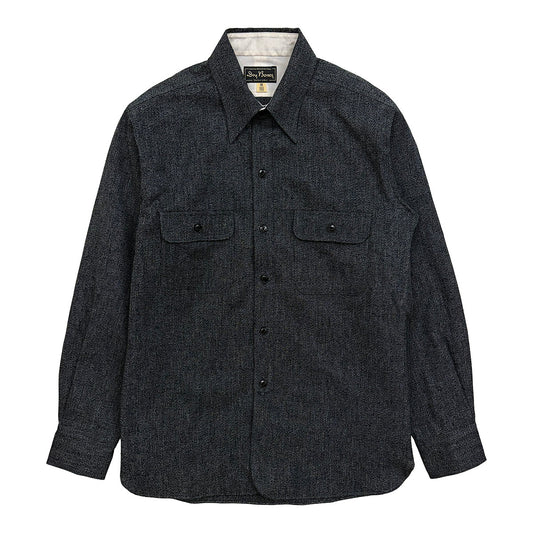 Black Dungaree Work Shirt