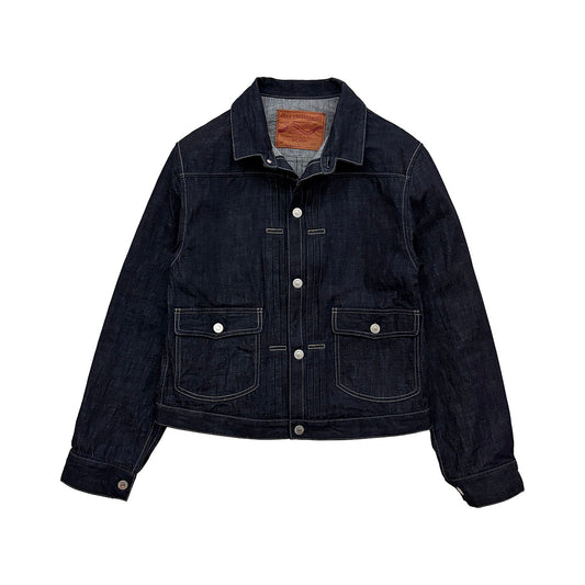 Triple Pleats Denim Jacket