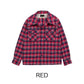 Cotton Viyella 2 Flap Work Open Shirt