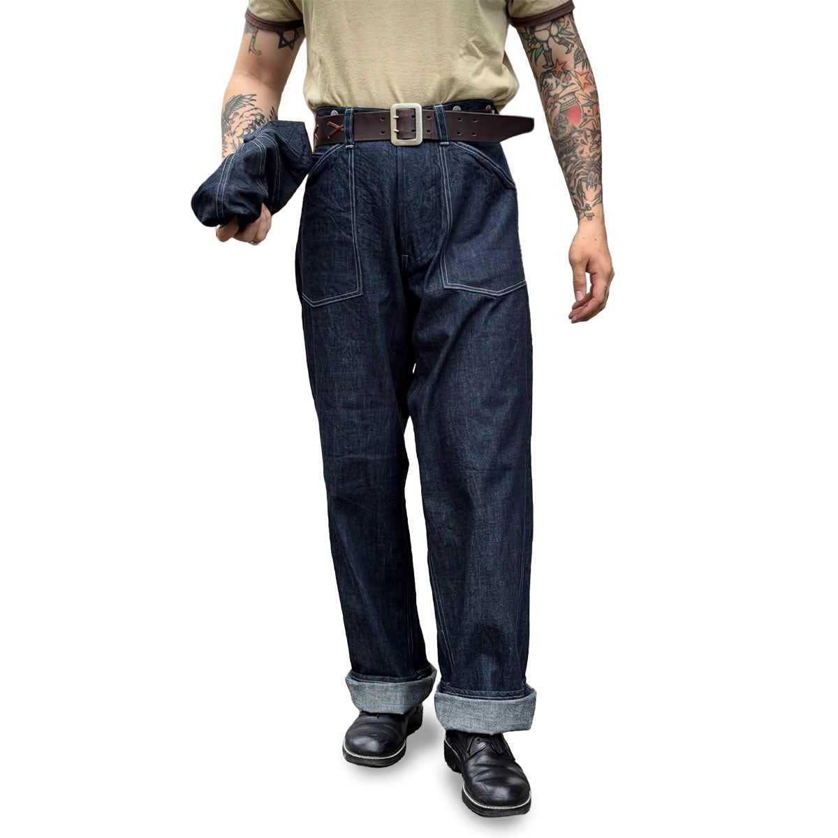Army Denim Work Trousers