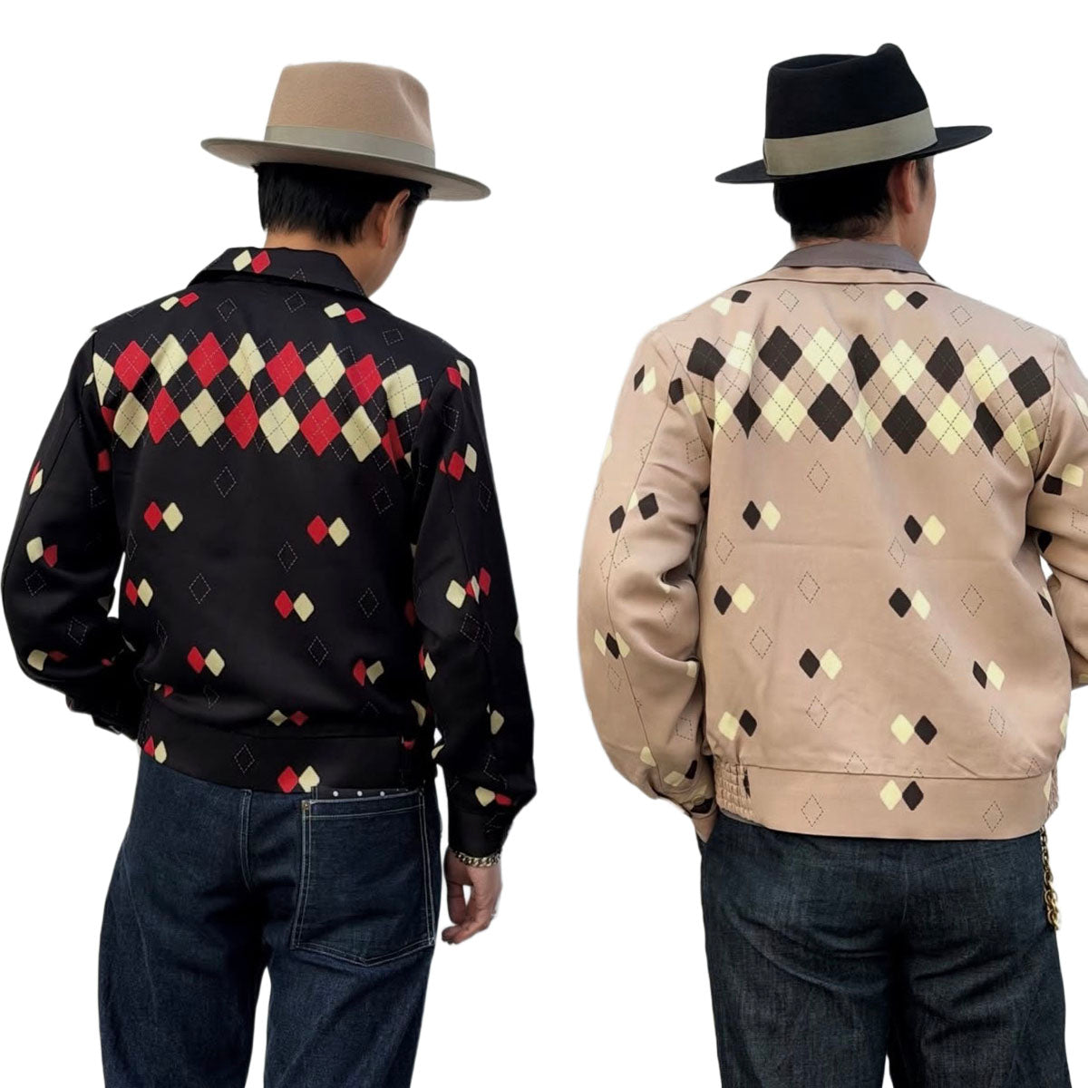 Border Argyle Gabardine Jacket – Dry Bones Online Shop