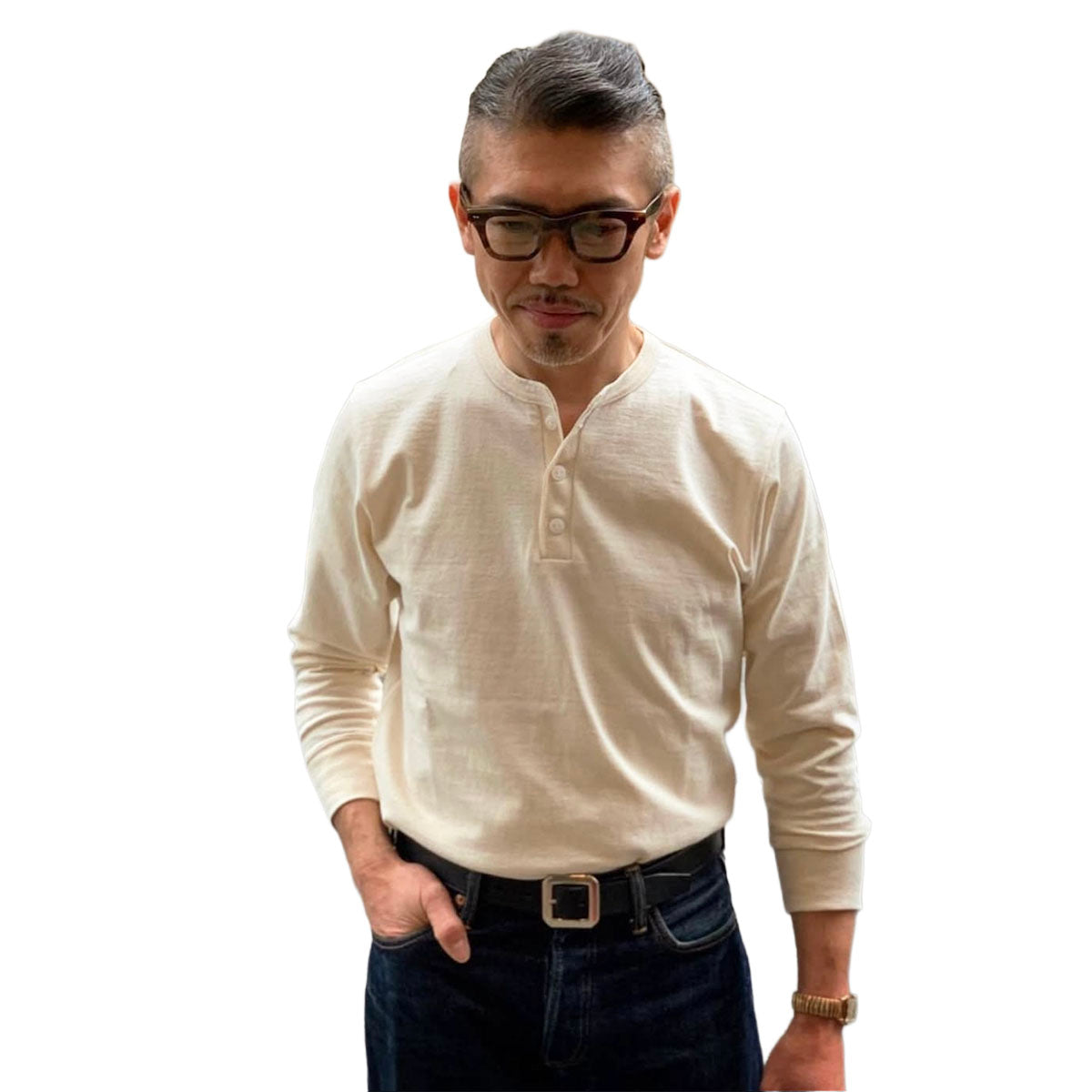 L/S Henley Neck Shirt