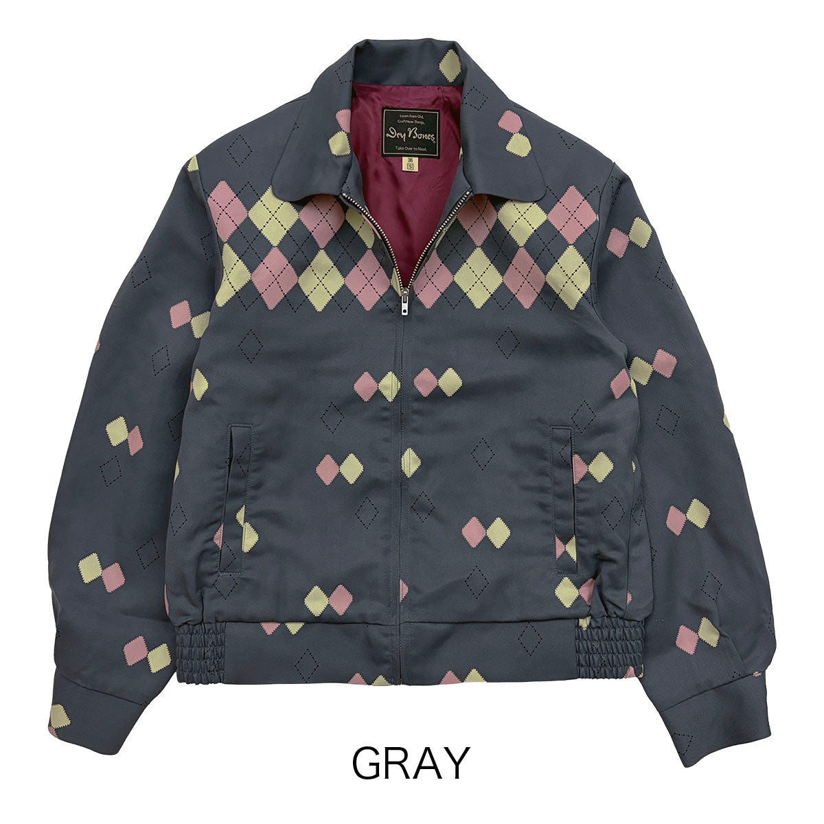 Dry Bones ドライボーンズ レーヨンギャバジンジャケット ネイティブ柄 Border Argyle Gabardine Jacket – Dry Bones Online Shop