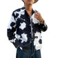 Print Flannel Western Open Shirt“HOLSTEIN”