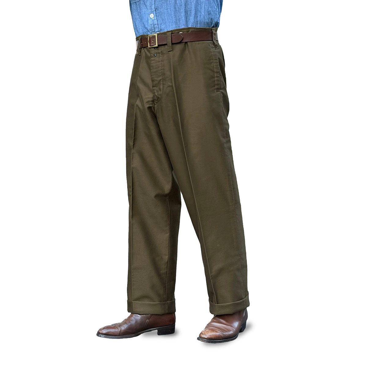 Moleskin High Back Work Trousers