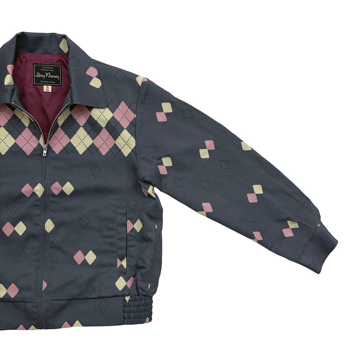 Border Argyle Gabardine Jacket – Dry Bones Online Shop