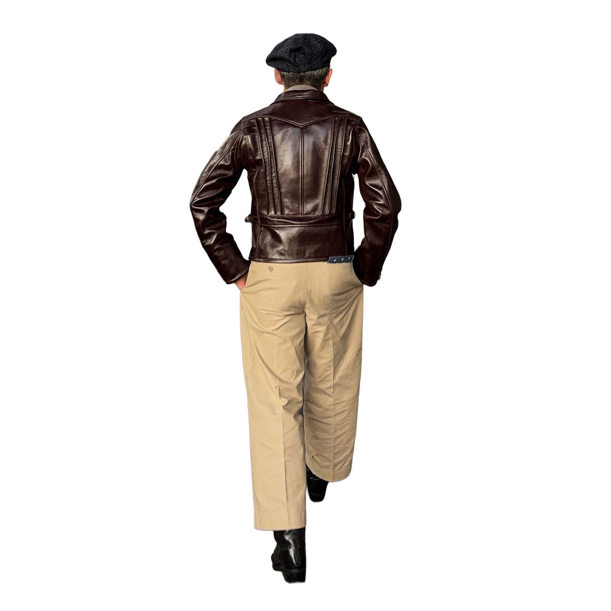 Aviator Type Leather Jacket