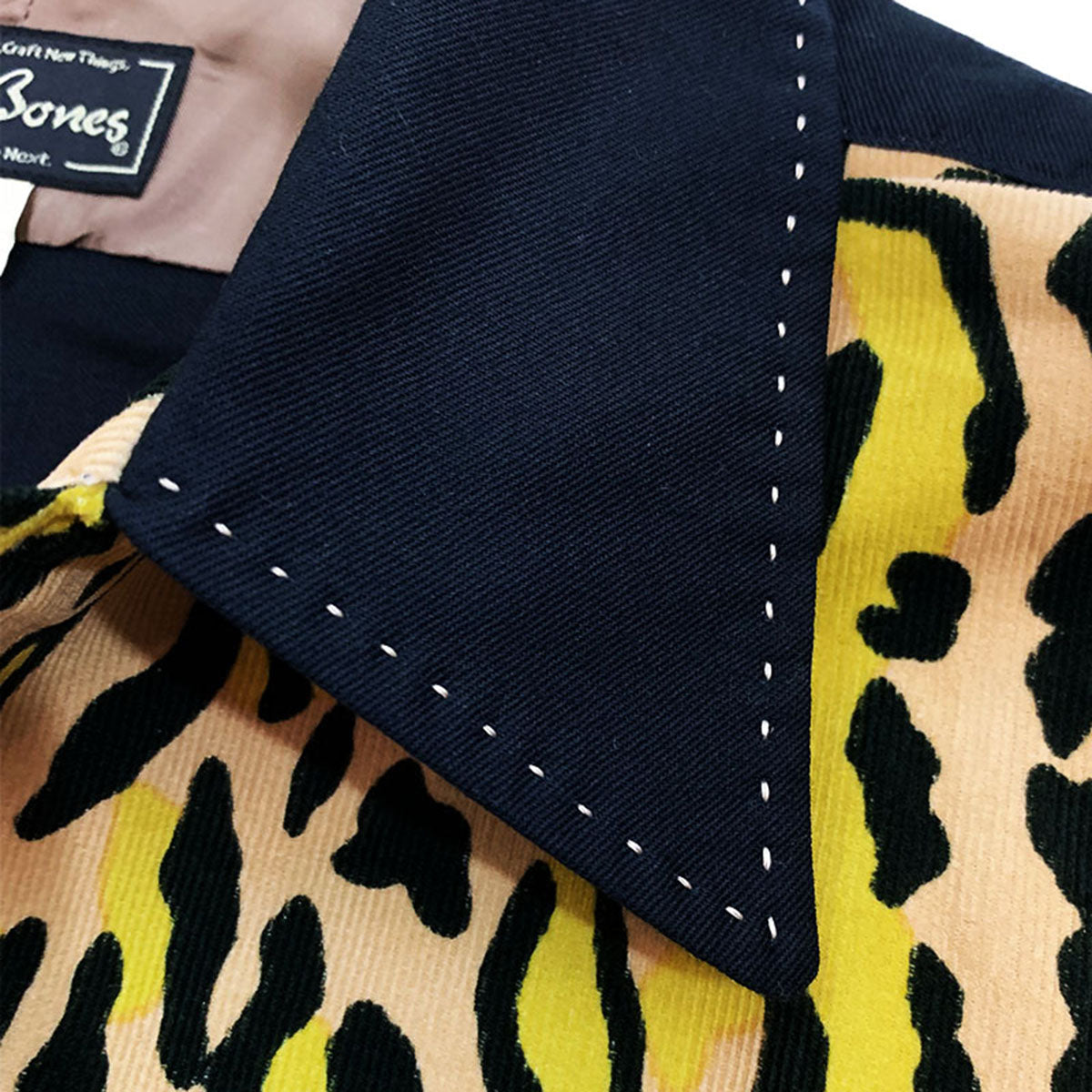 2tone Print Gaucho Shirt “VINCENT’S LEO”