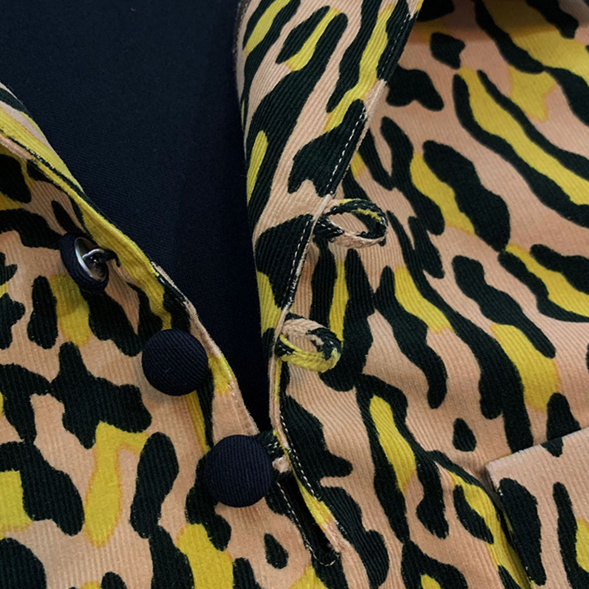 2tone Print Gaucho Shirt “VINCENT’S LEO”