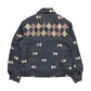 Border Argyle Gabardine Jacket