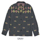 Border Argyle Open Shirt