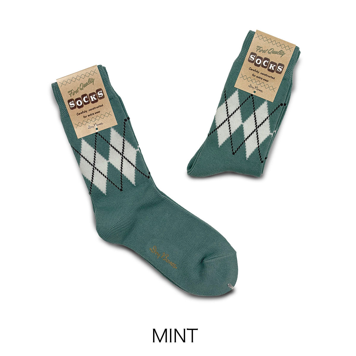 Irregular Argyle Socks