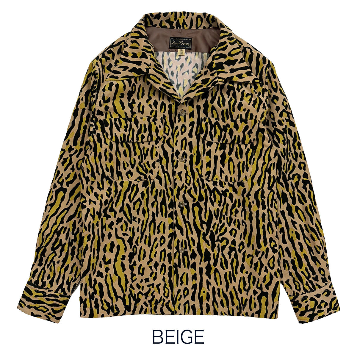 Print 2 Flap Open Shirt “VINCENT’S LEO”