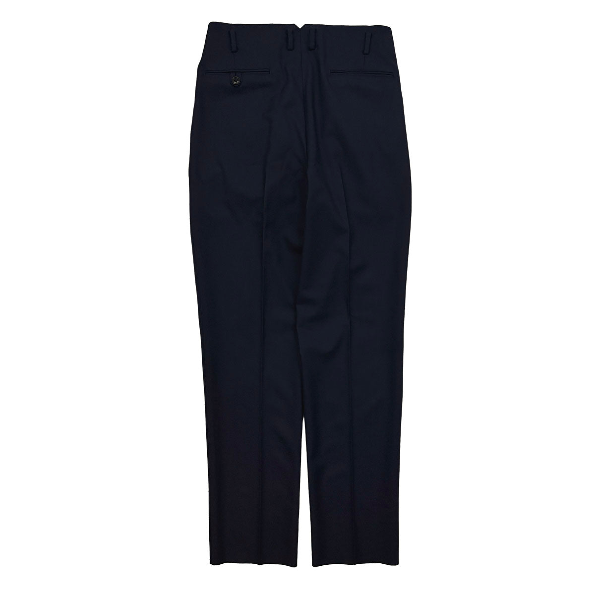 Wool Gabadine Two Tuck Trousers