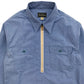 Hairline Half Zip Work Shirt