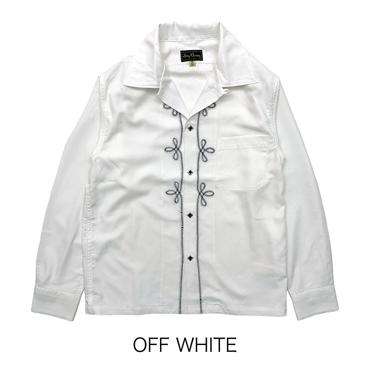 Waiting for production to increase: Embroidered Open Shirt “WESTERN”