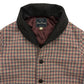 Shawl Collar Plaid Jacket