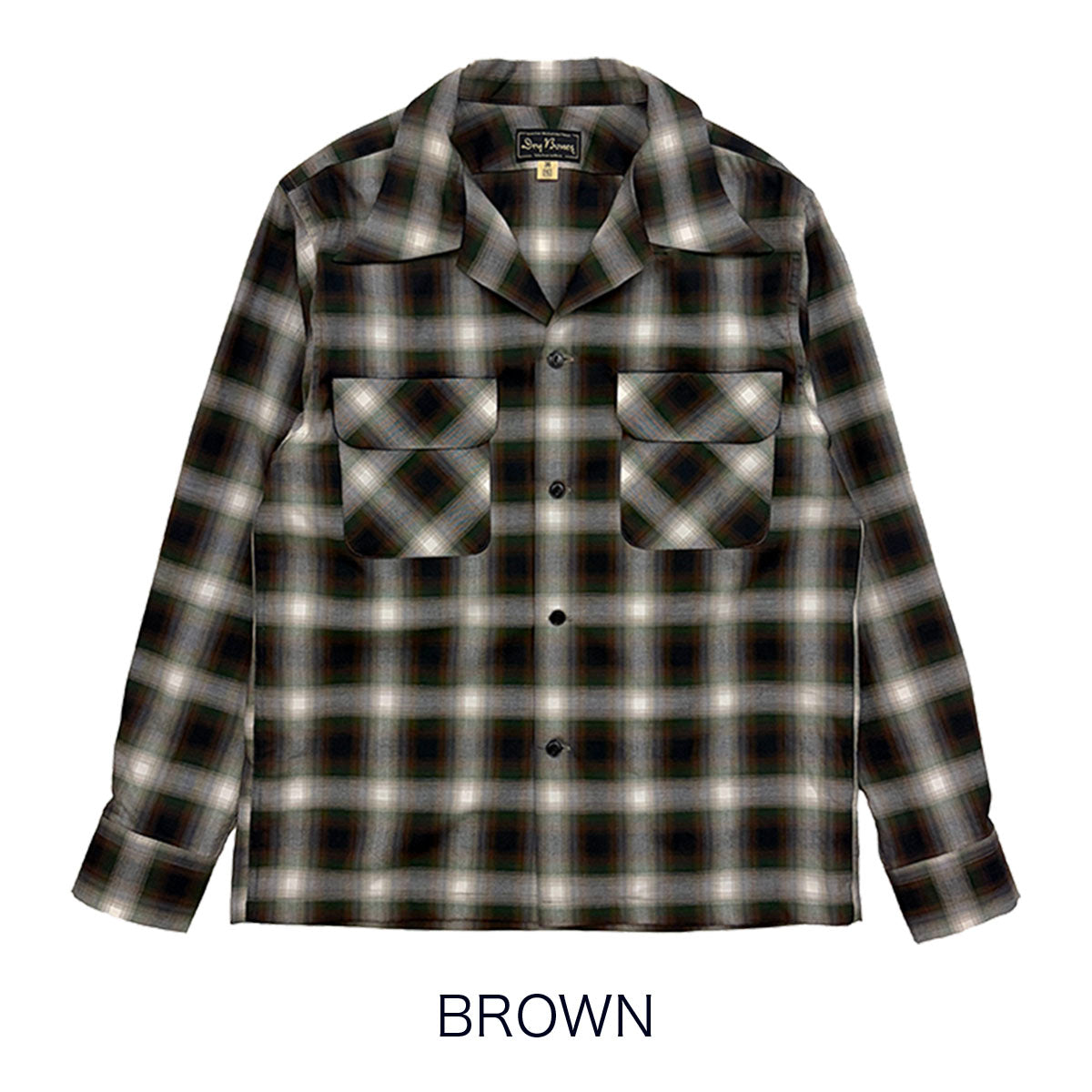 Ombre Check 2 Flap Open Shirt