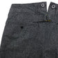High Back Black Chambray Work Trousers 
