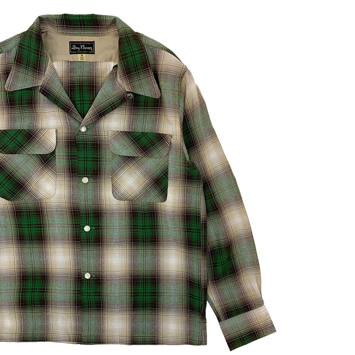 Ombre Check 2 Flap Open Shirt – Dry Bones Online Shop