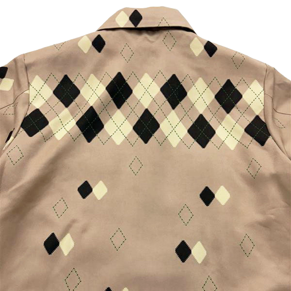 Border Argyle Gabardine Jacket