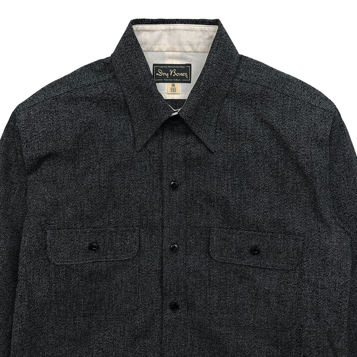 Black Dungaree Work Shirt