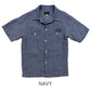 S/S Chambray Open Work Shirt