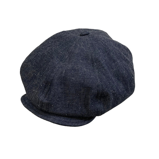 Navy Stitch Denim Casquette