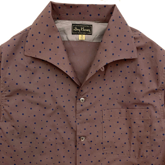 Print Italian Collar Shirt “RANDOM DOT”