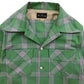 Windowpane Check 2 Flap Open Shirt