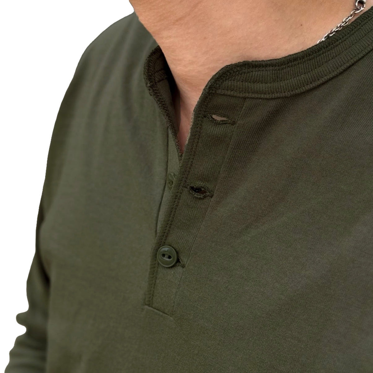 L/S Henley Neck Shirt
