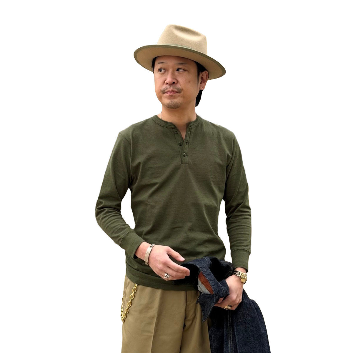 L/S Henley Neck Shirt
