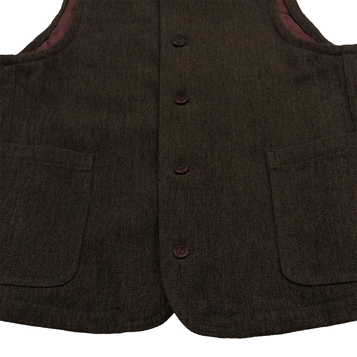 Tweed Shawl Collar Vest