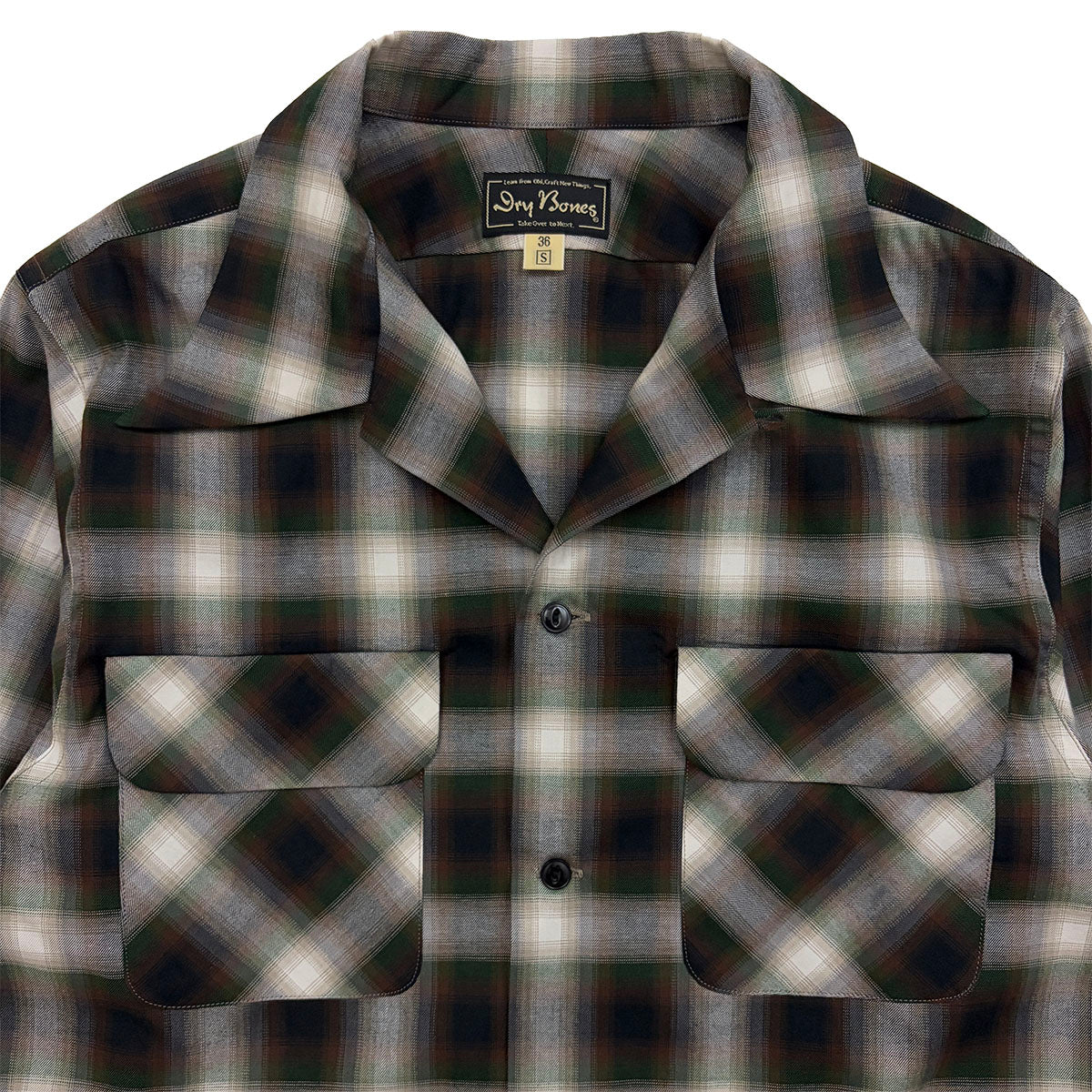 Ombre Check 2 Flap Open Shirt